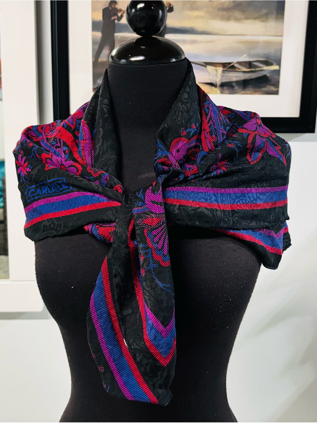Vintage Carlisle 100 Silk Ambrosia Scarf